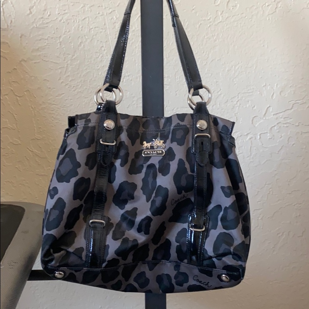 Animal Print Coach Handbag